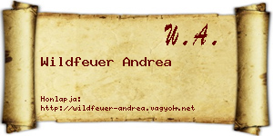 Wildfeuer Andrea névjegykártya